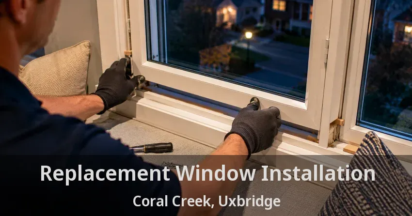 Replacement Window Installation Coral Creek, Uxbridge - ON