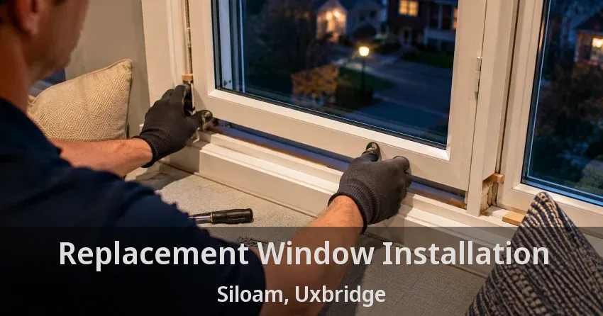 Replacement Window Installation Siloam, Uxbridge - ON
