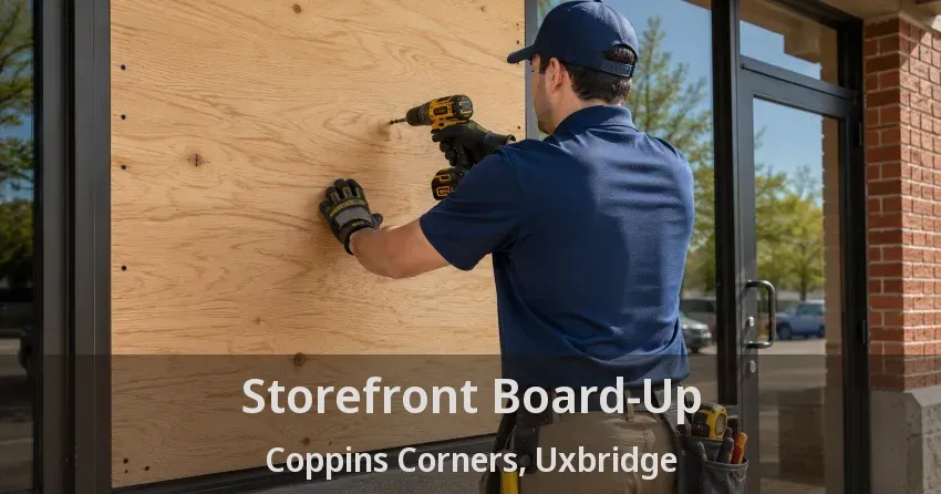 Storefront Board-Up Coppins Corners, Uxbridge - ON
