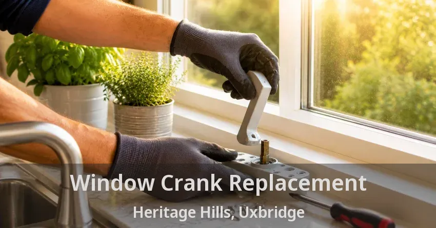 Window Crank Replacement Heritage Hills, Uxbridge - ON