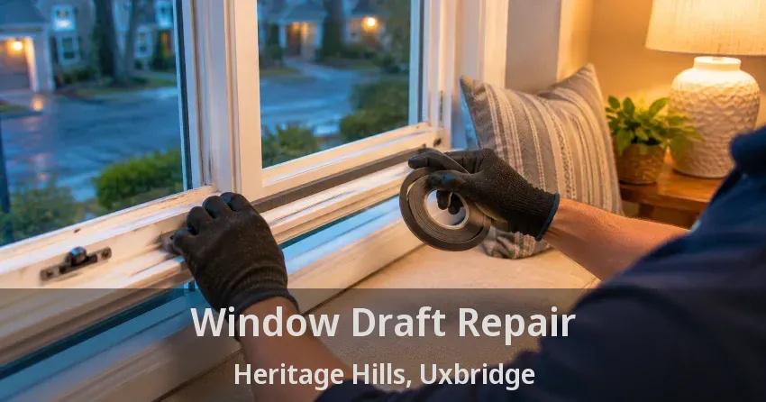 Window Draft Repair Heritage Hills, Uxbridge - ON