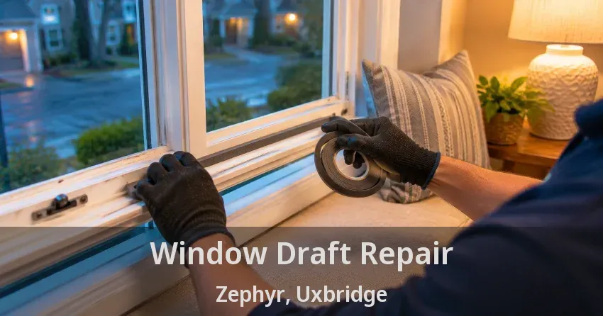 Window Draft Repair Zephyr, Uxbridge - ON