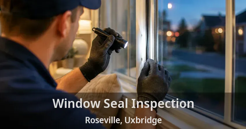Window Seal Inspection Roseville, Uxbridge - ON