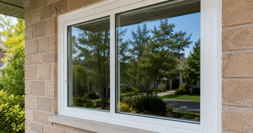 technician installing new insulated glass unit in window frame in Uxbridge