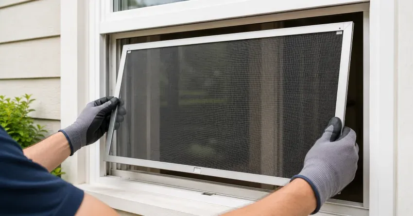 technician repairing a window sash and balance system in Glen Major, Uxbridge