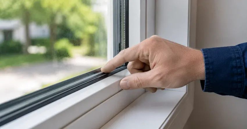 technician inspecting window glass seal in Udora, Uxbridge