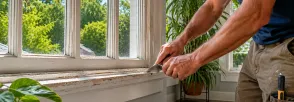 Stuck Window Repair Wooden Sticks, Uxbridge